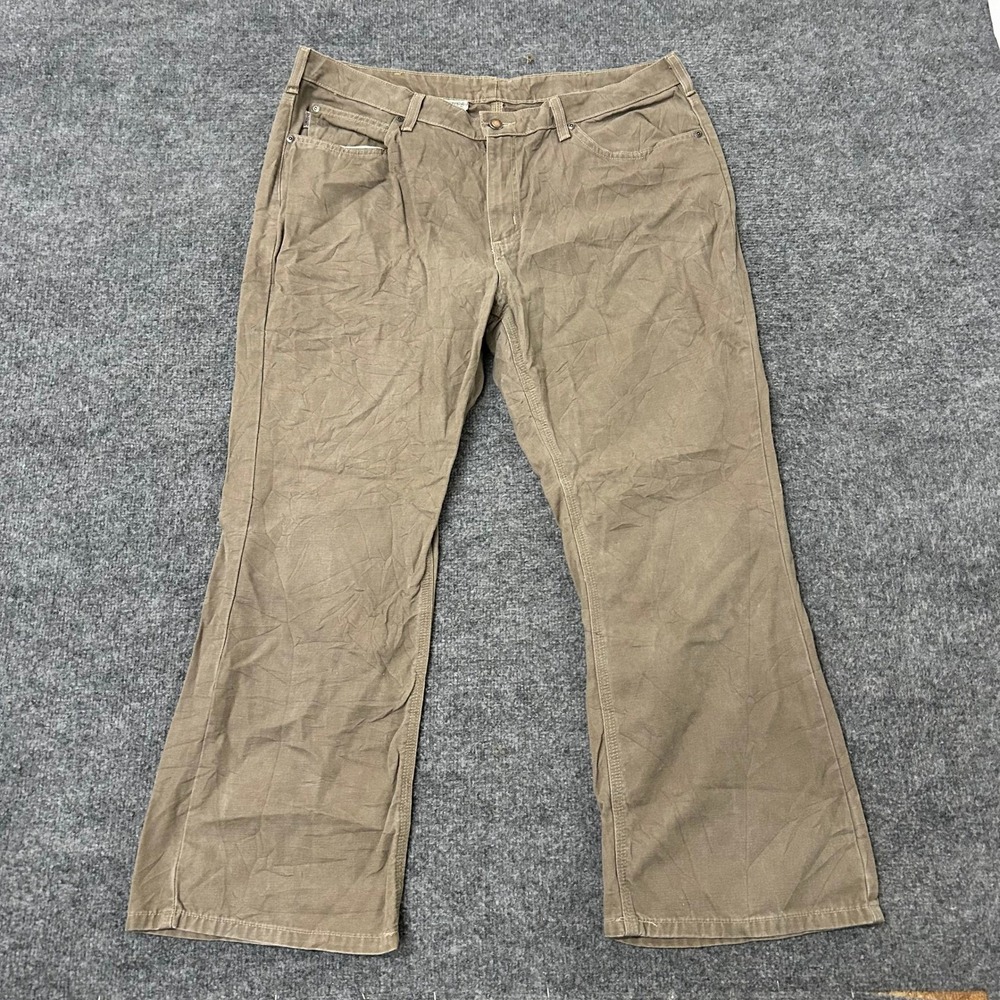 Carhartt Canvas Pants Womens Size 18 Brown Relaxed Rugged Workwear